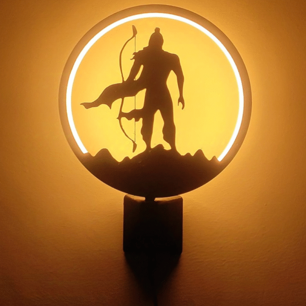 Lord Shri Ram LED Wall Decor