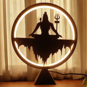Mahadev LED Light Night Table Lamp