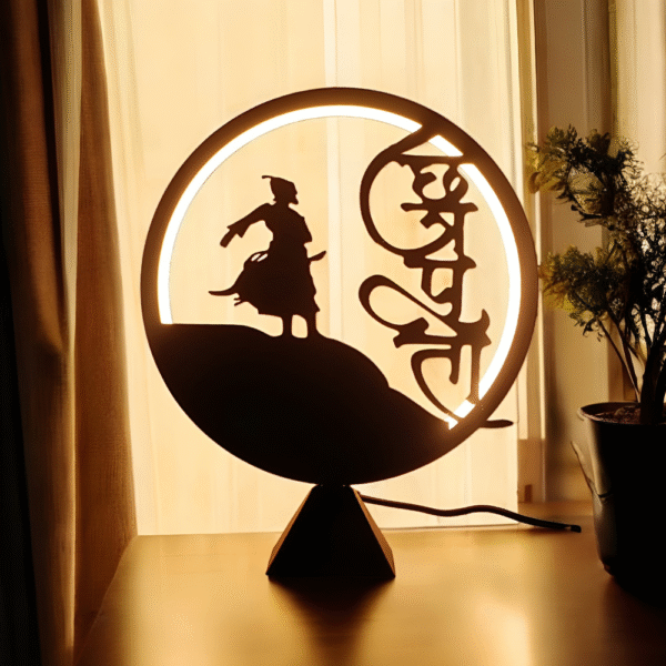 Shivaji Maharaj LED Light Night Table Lamp
