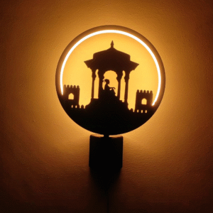 Shivaji Maharaj Lamp LED Wall Decor